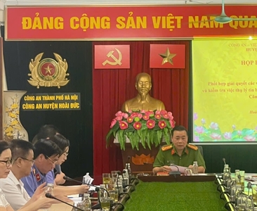 Công an - Viện kiểm sát - Tòa án nhân dân huyện Hoài Đức họp...